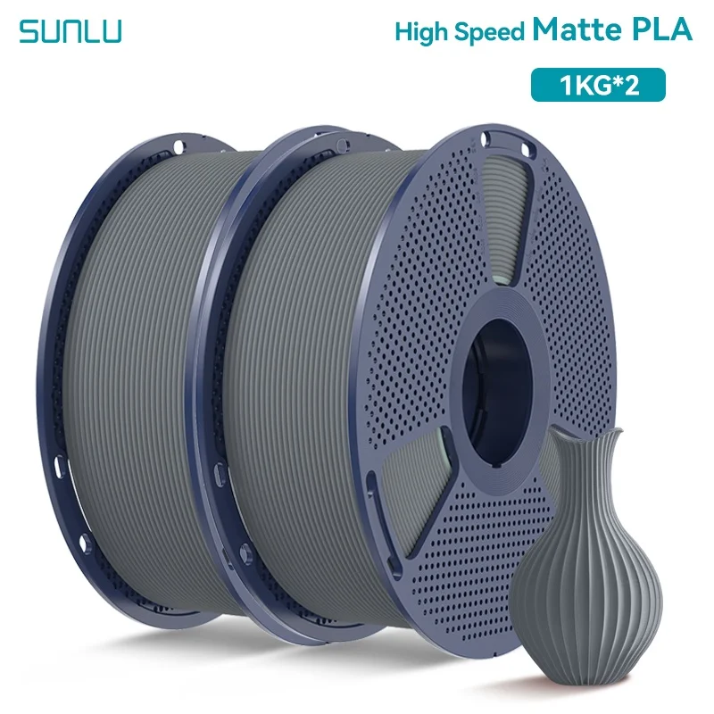 Filament SUNLU PLA High-Speed Szary Matowy (GRAY MATTE)