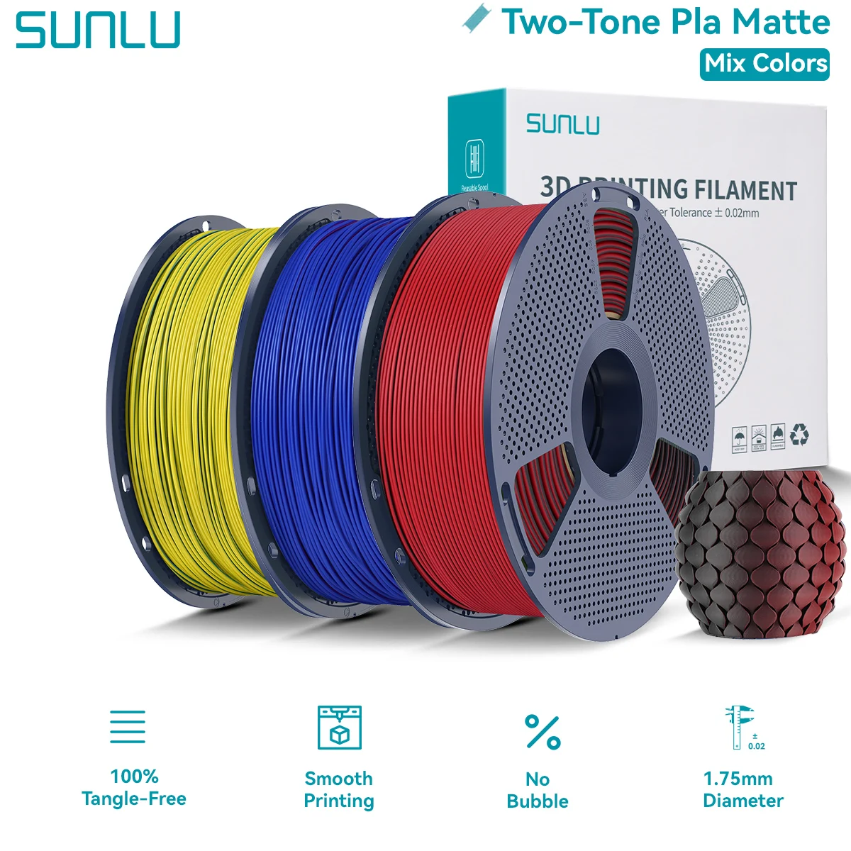 Filament SUNLU PLA  Matowy (MATTE)
