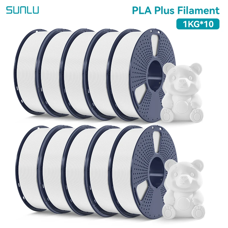 Filament SUNLU PLA Plus Biały (WHITE)