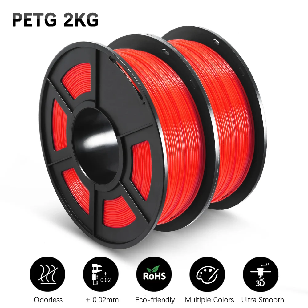 Filament SUNLU PETG Plus Czerwony (RED)
