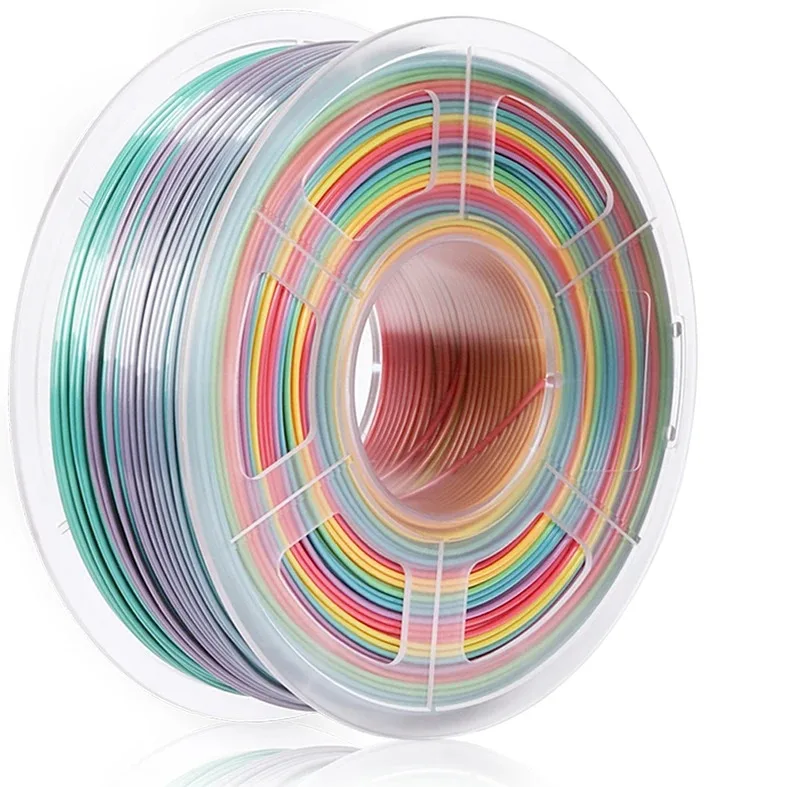 Filament SUNLU PLA-CF  Tęczowy Drewniany (RAINBOW WOOD)