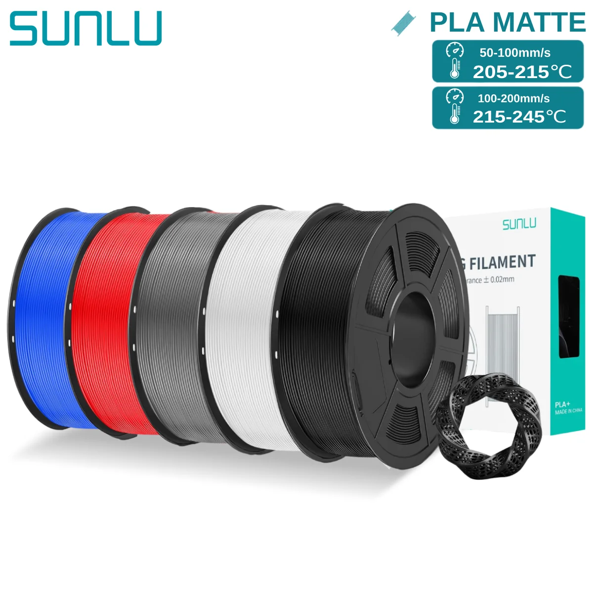 Filament SUNLU PLA High-Speed Matowy (MATTE)