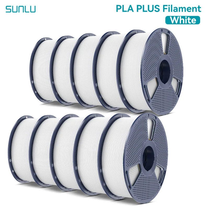Filament SUNLU PLA Plus Biały (WHITE)