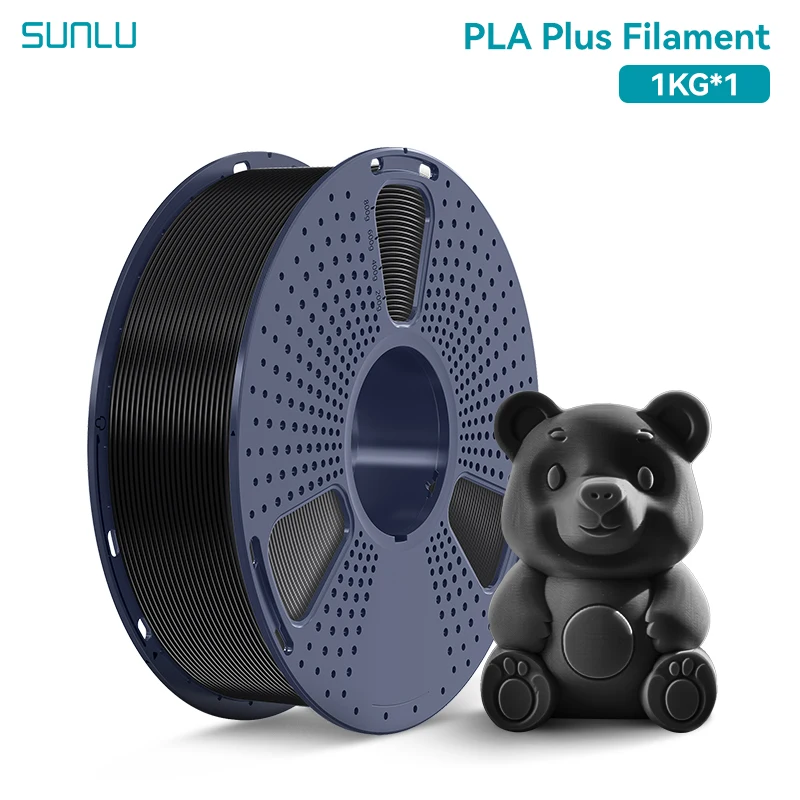 Filament SUNLU PLA Plus Czarny (BLACK)
