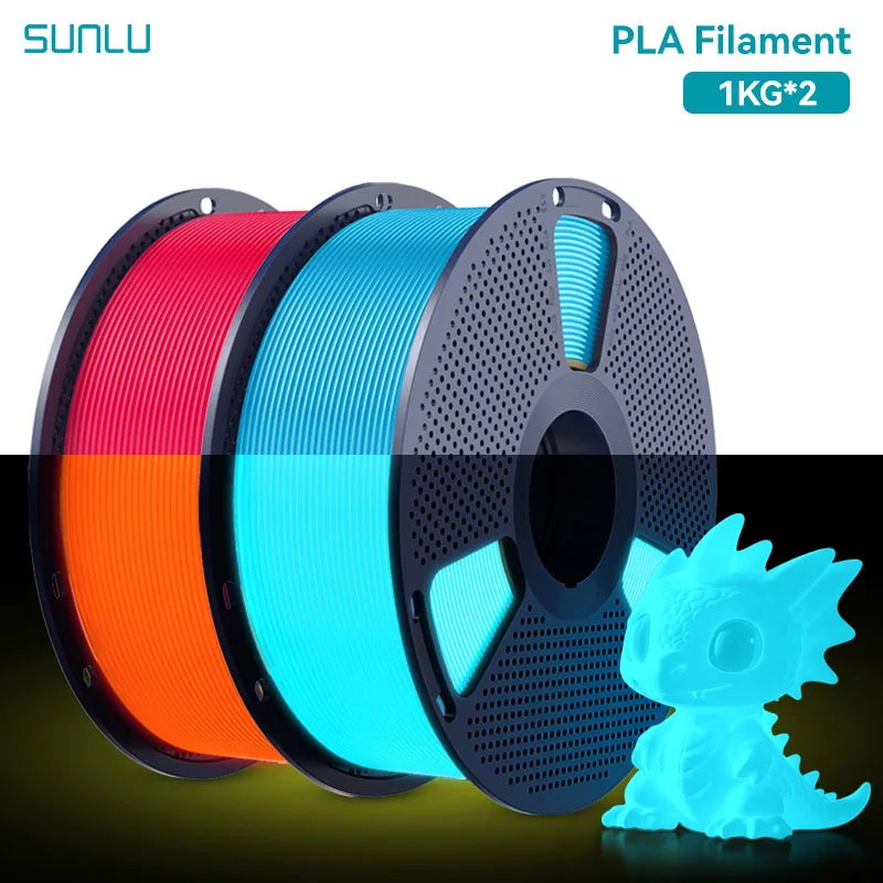 Filament SUNLU PLA Niebieski Świecący w ciemności (BLUE GLOW)