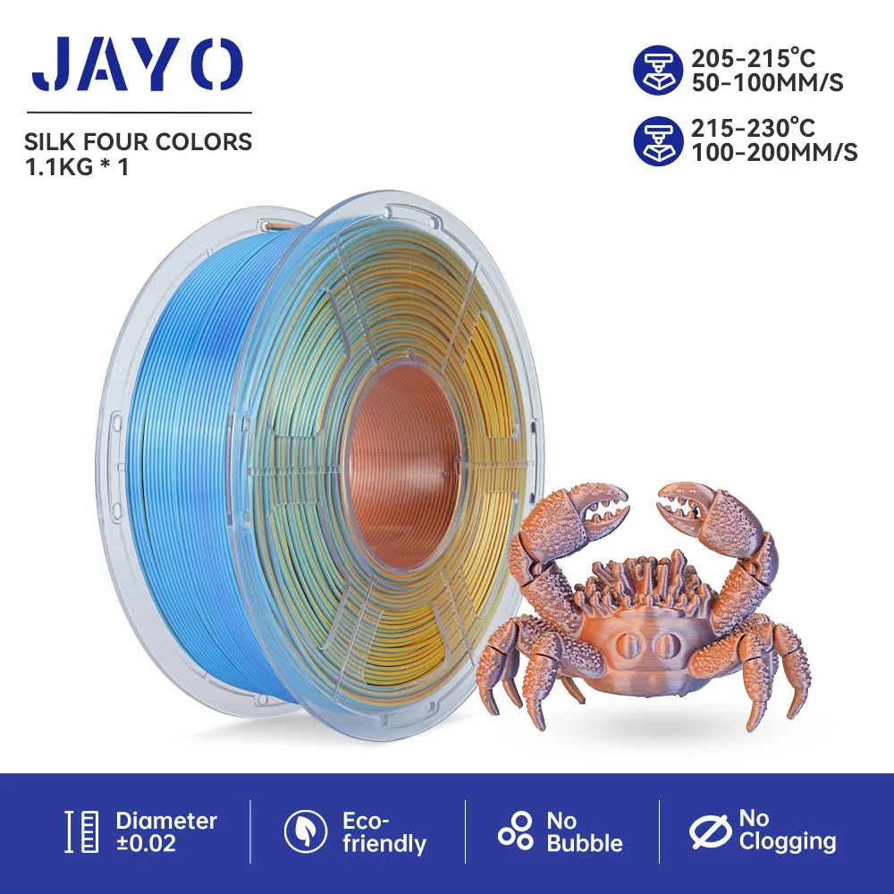 Filament JAYO PLA Plus Niebieski FOUR Jedwabny (BLUE FOUR SILK)