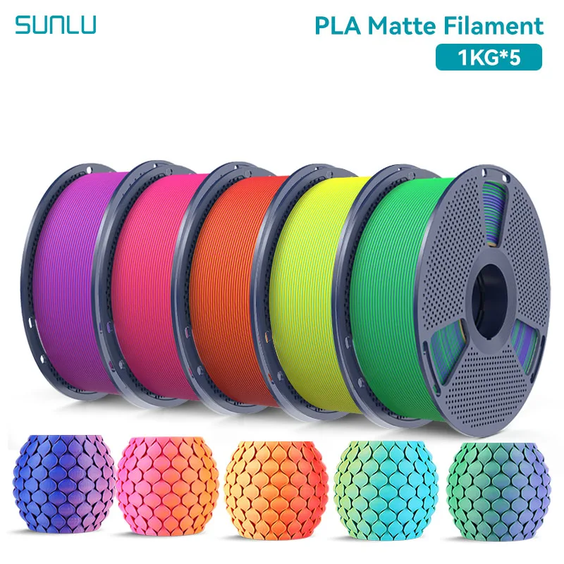 Filament SUNLU PLA Żółty Dwukolorowy Matowy (YELLOW DUAL MATTE)