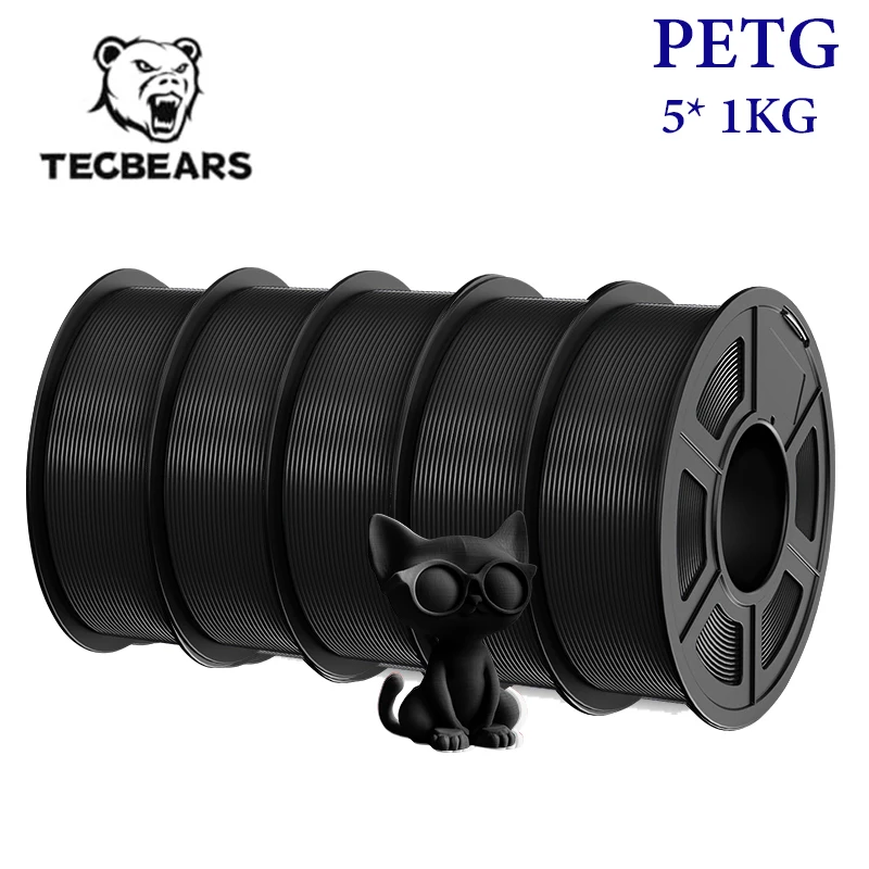 Filament TECBEARS PETG High-Speed Czarny (BLACK)