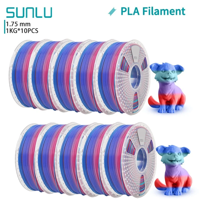 Filament SUNLU PLA  Tęczowy (RAINBOW)