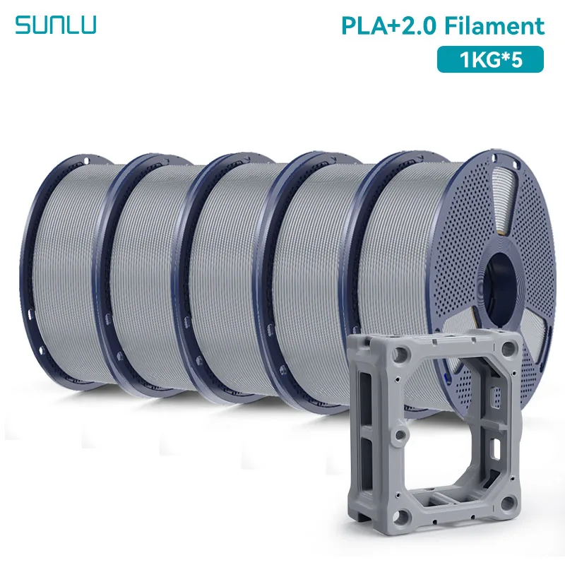 Filament SUNLU PLA Plus Srebrny (SILVER)