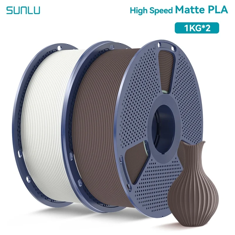 Filament SUNLU PLA High-Speed Biały Matowy (WHITE MATTE)