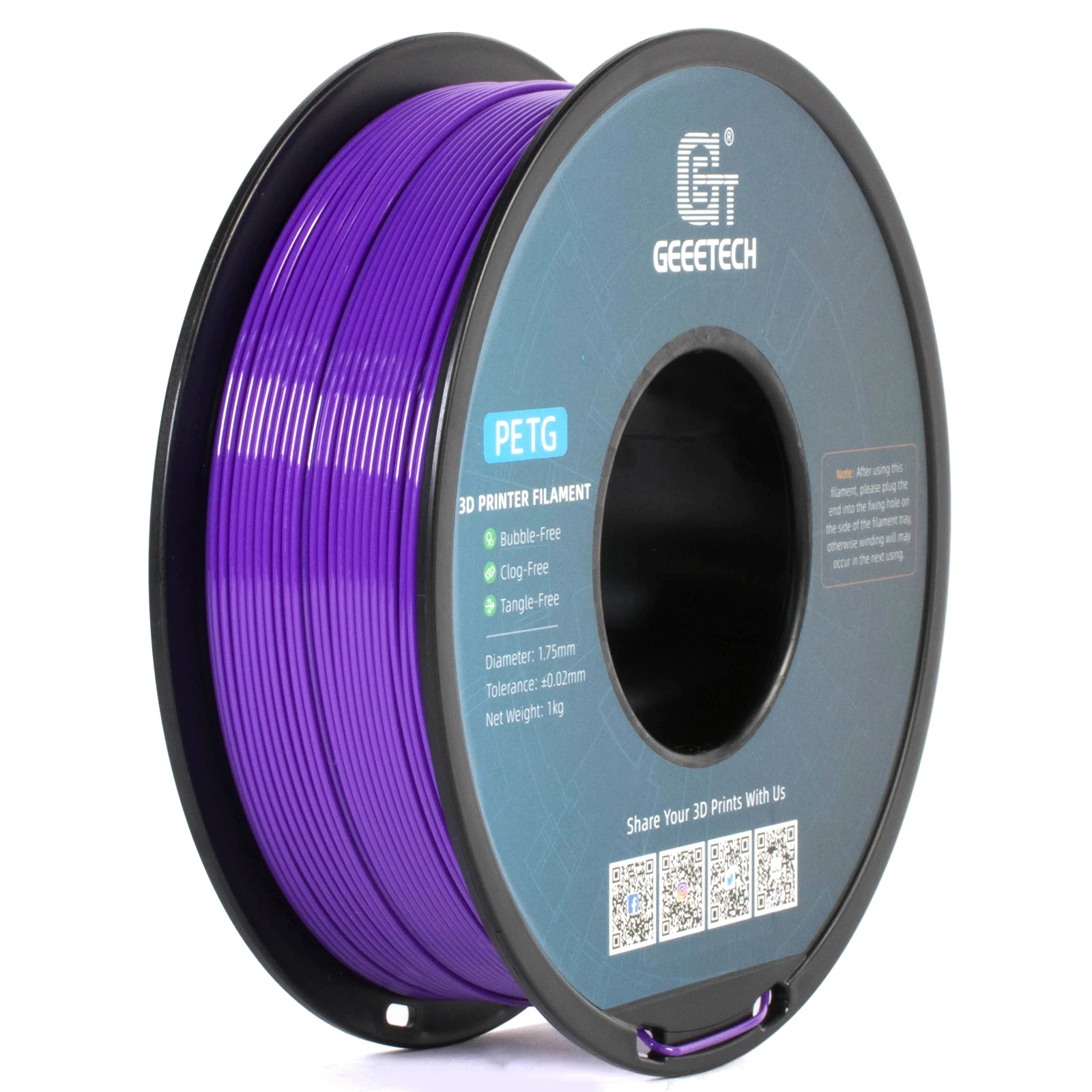 Filament GEEETECH PETG Fioletowy (PURPLE)