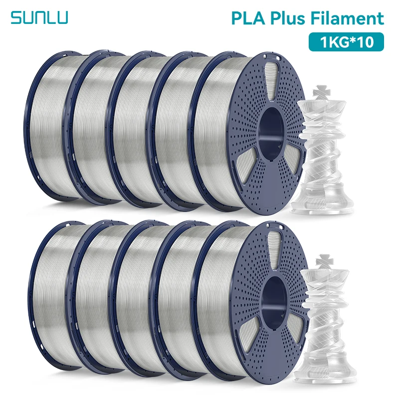 Filament SUNLU PLA Plus Naturalny Przezroczysty (NATURAL TRANSPARENT)
