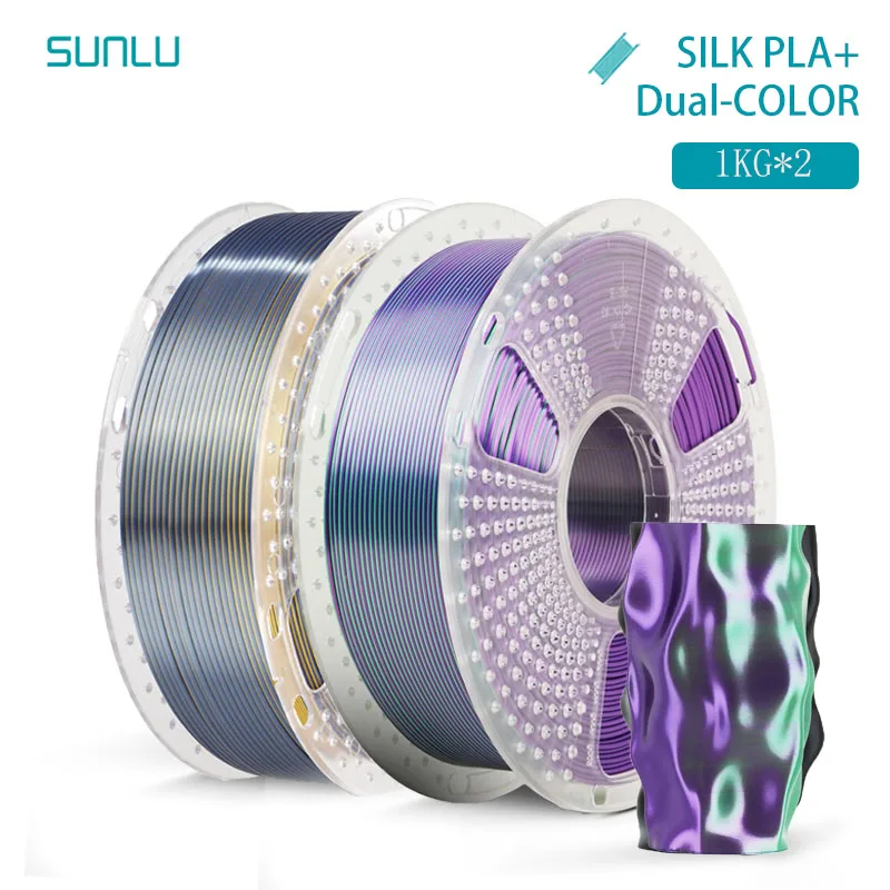 Filament SUNLU PLA  Dwukolorowy Jedwabny (DUAL SILK)