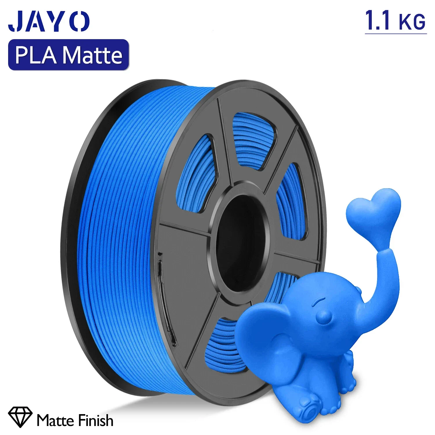 Filament JAYO PLA Niebieski Matowy (BLUE MATTE)