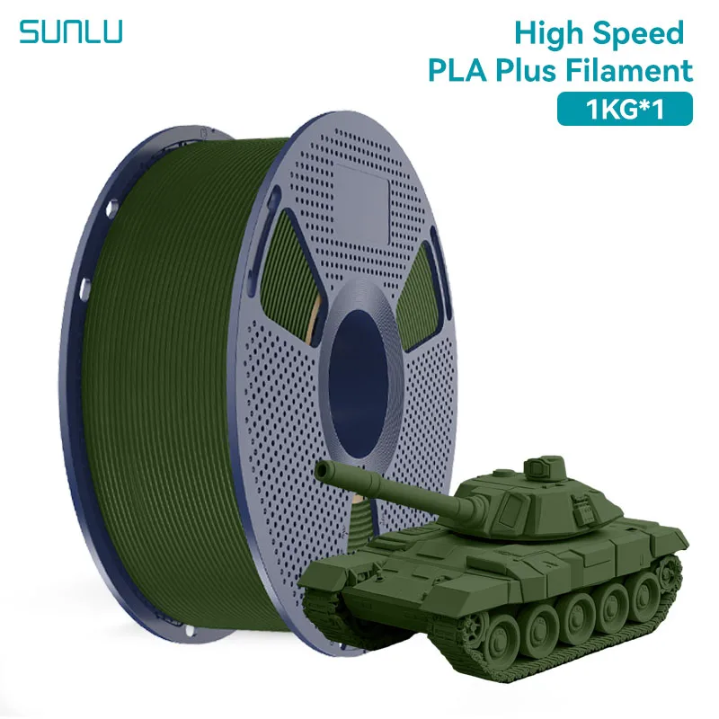 Filament SUNLU PLA Plus High-Speed Zielony (GREEN)