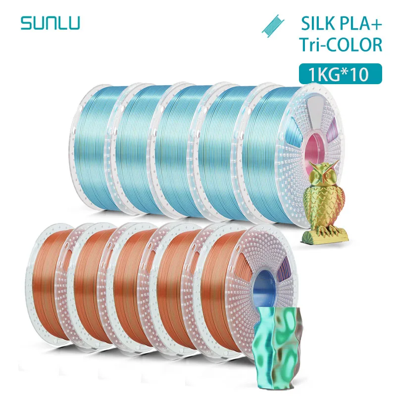 Filament SUNLU PLA  Trójkolorowy Jedwabny (TRIPLE SILK)