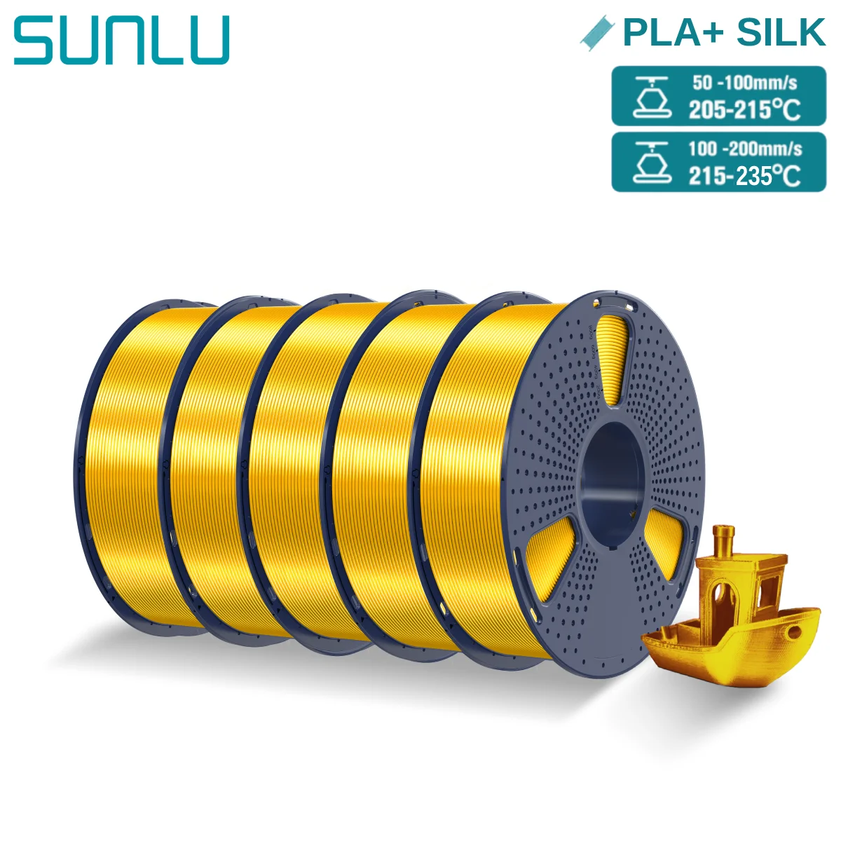 Filament SUNLU PLA Złoty Jedwabny (GOLD SILK)
