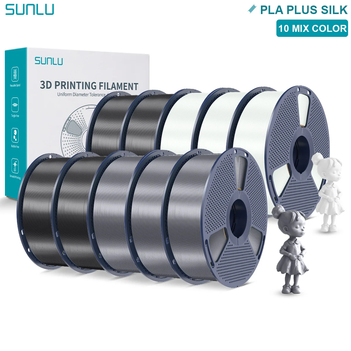 Filament SUNLU PLA Plus  Jedwabny (SILK)