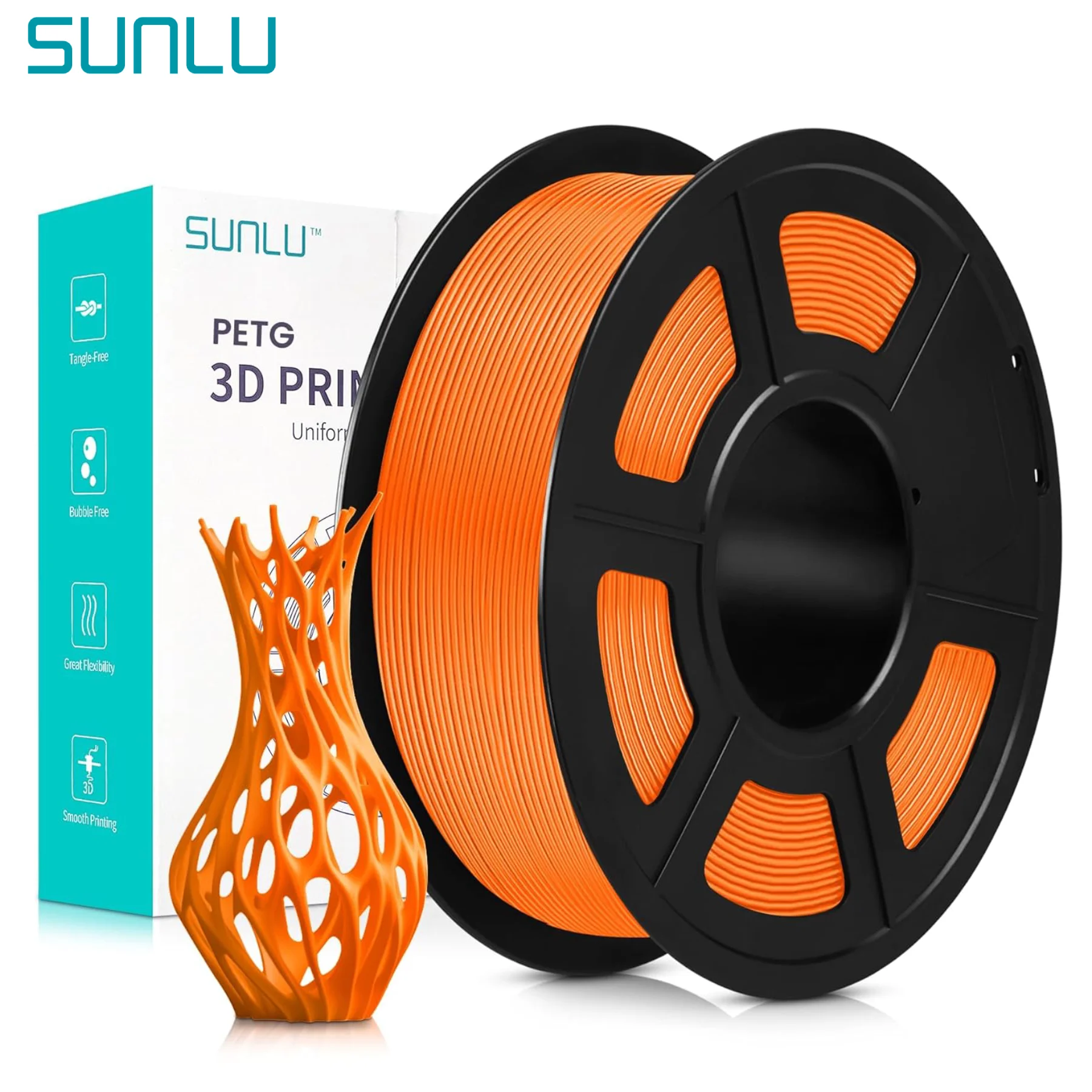 Filament SUNLU PETG Pomarańczowy (ORANGE)