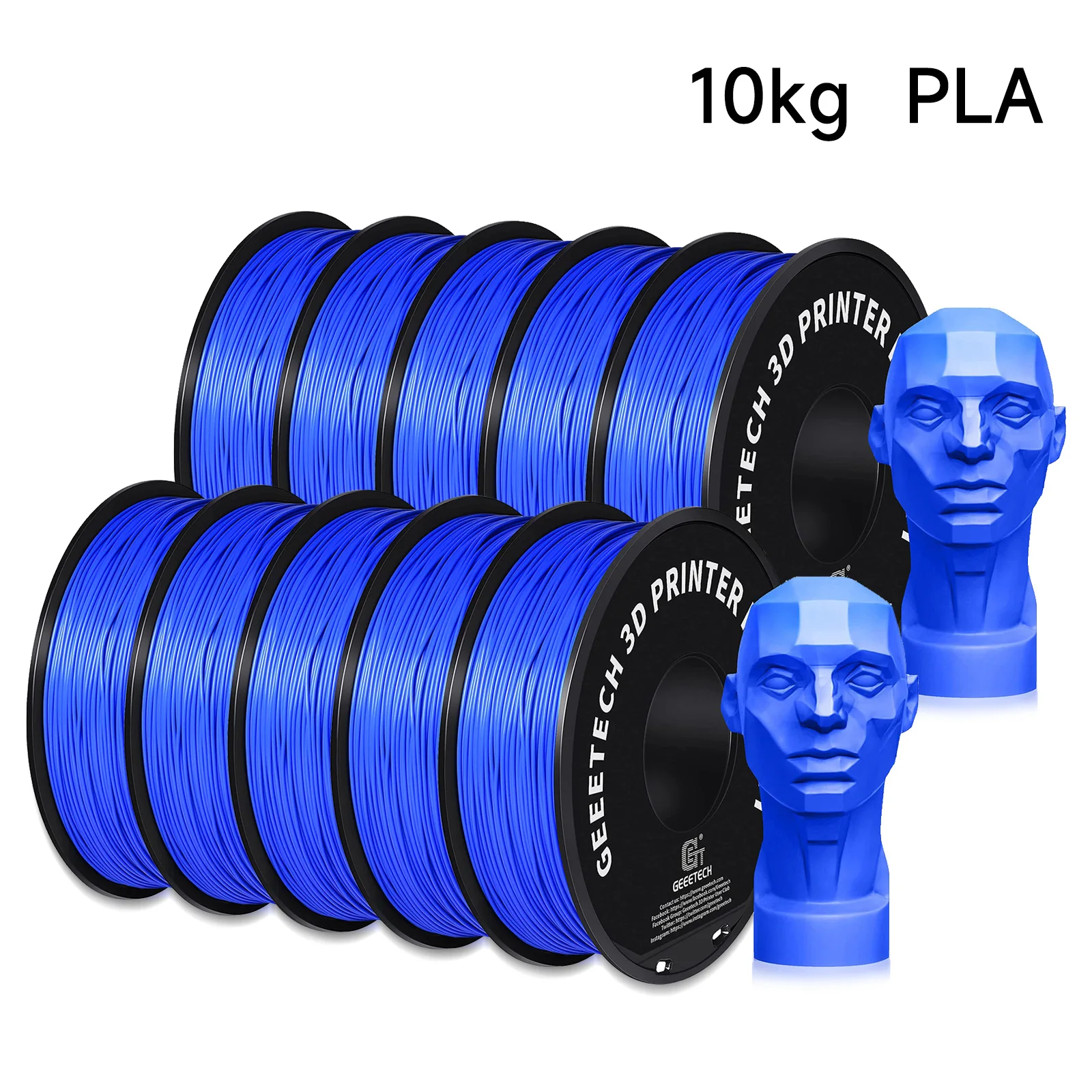 Filament GEEETECH PLA Niebieski (BLUE)