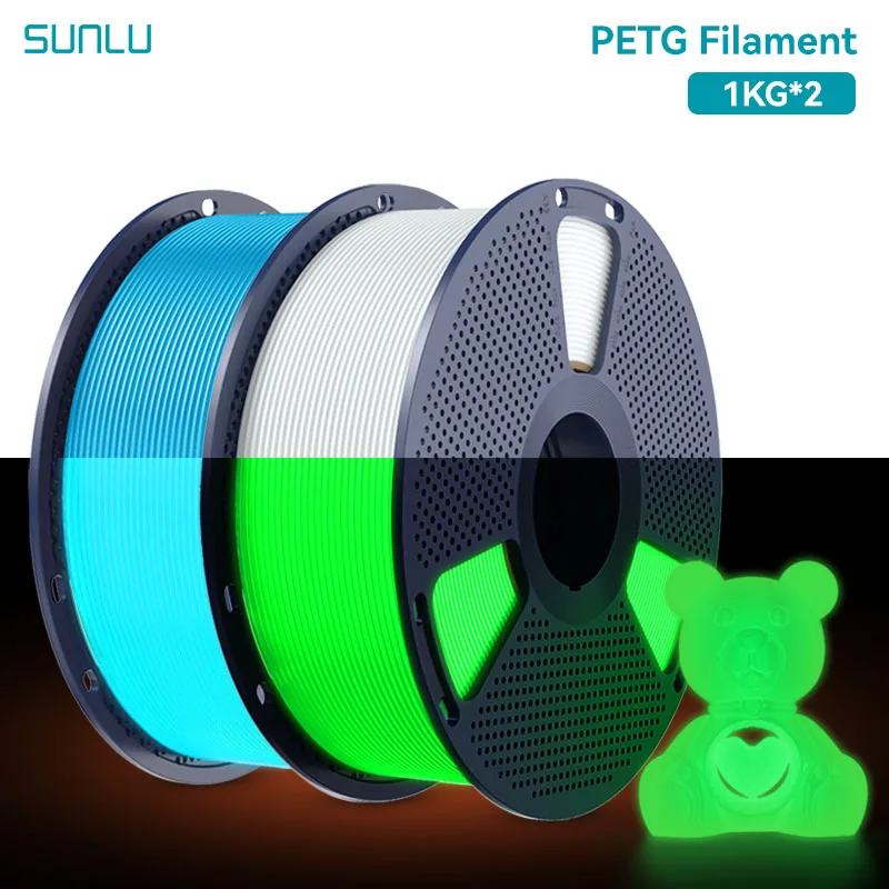 Filament SUNLU PETG Niebieski Świecący w ciemności (BLUE GLOW)