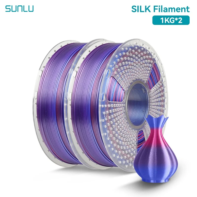 Filament SUNLU PLA  Tęczowy Jedwabny (RAINBOW SILK)