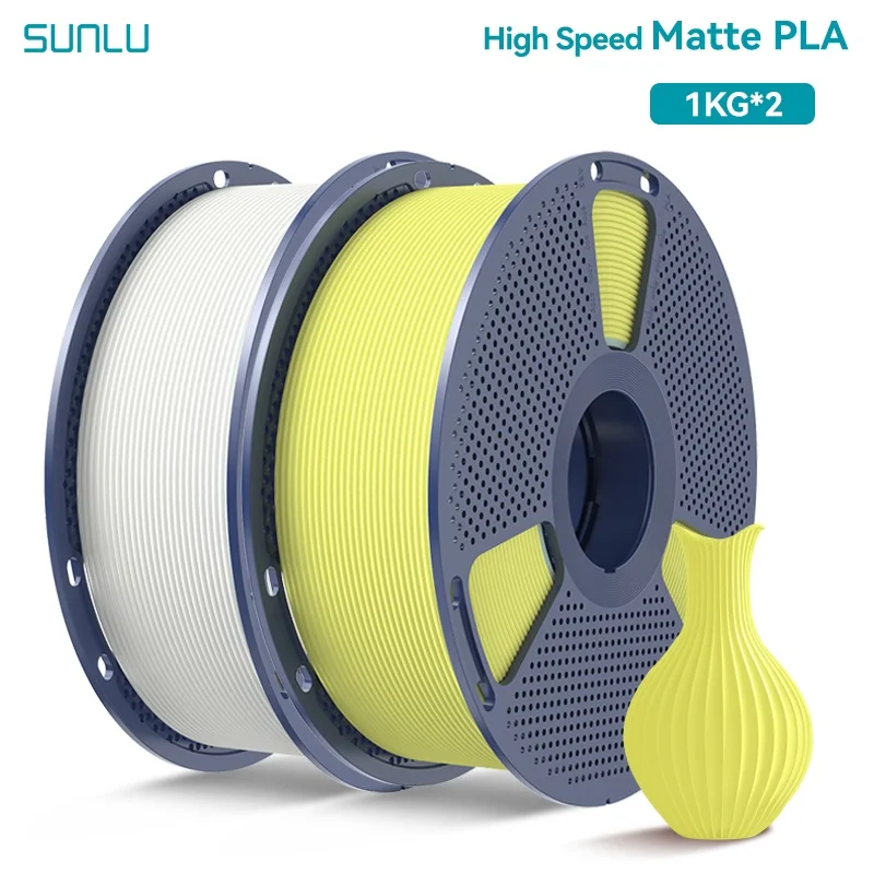 Filament SUNLU PLA High-Speed Żółty Matowy (YELLOW MATTE)