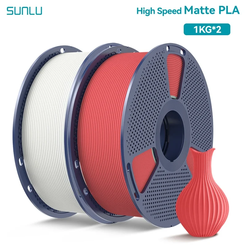 Filament SUNLU PLA High-Speed Biały Matowy (WHITE MATTE)
