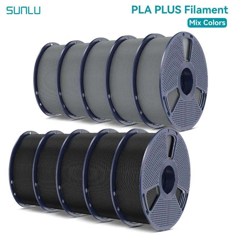 Filament SUNLU PLA Plus Czarny (BLACK)