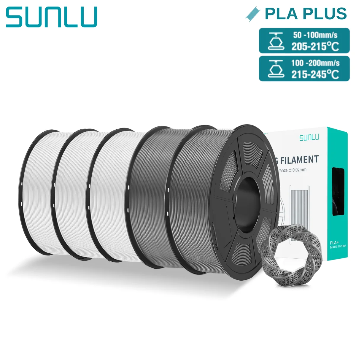 Filament SUNLU PLA Plus 