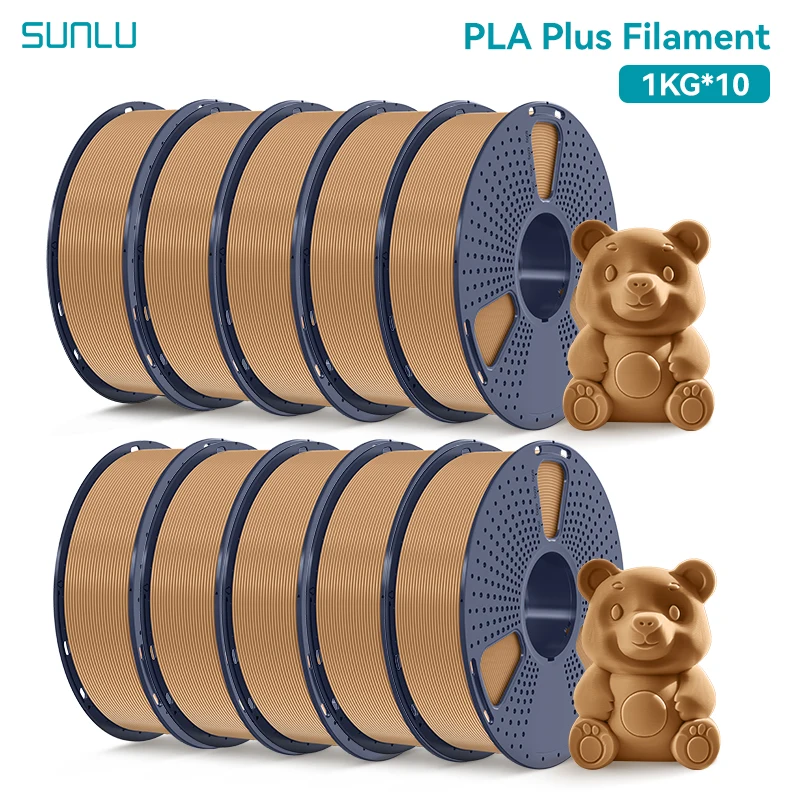 Filament SUNLU PLA Plus Brązowy (BROWN)