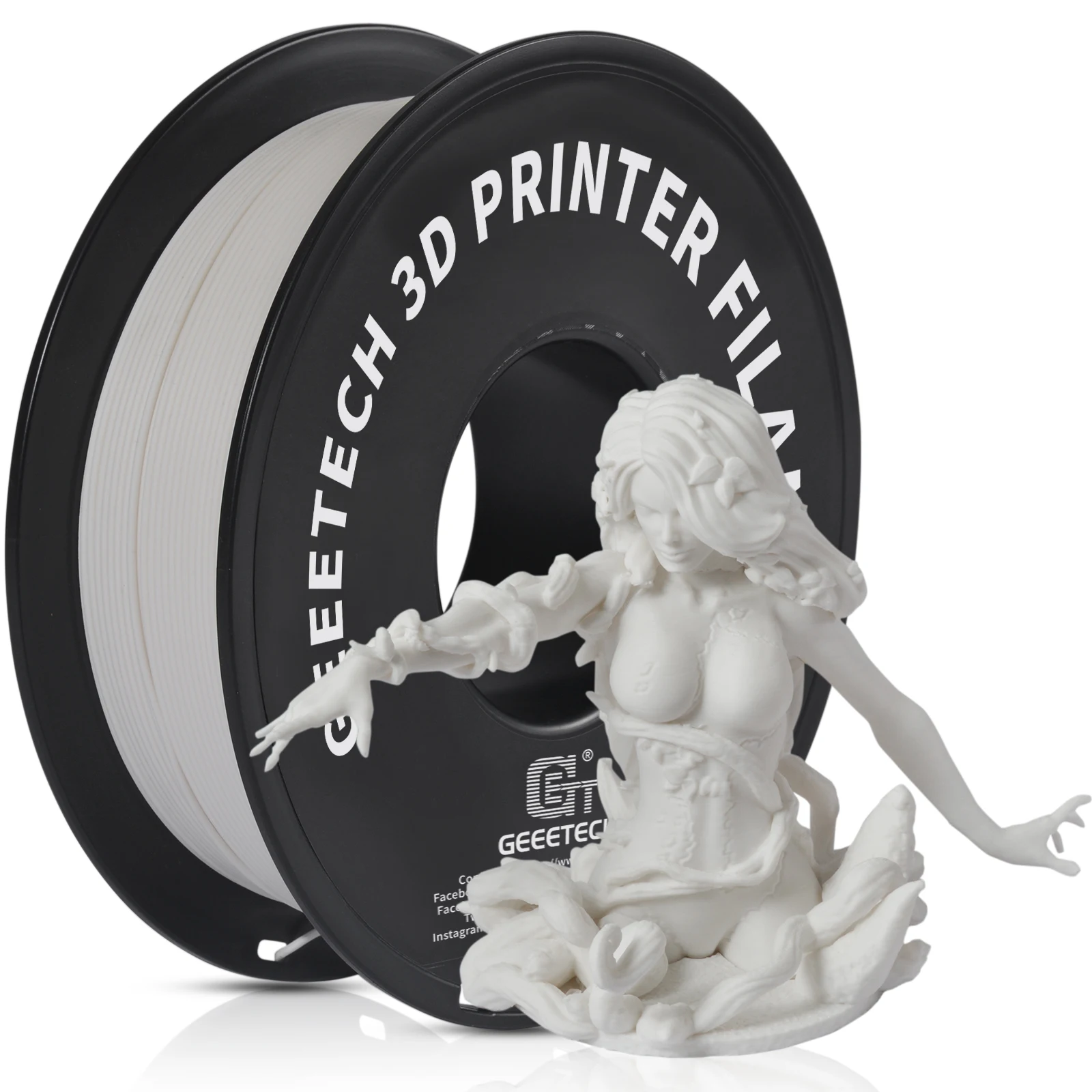 Filament GEEETECH PLA Biały Matowy (WHITE MATTE)