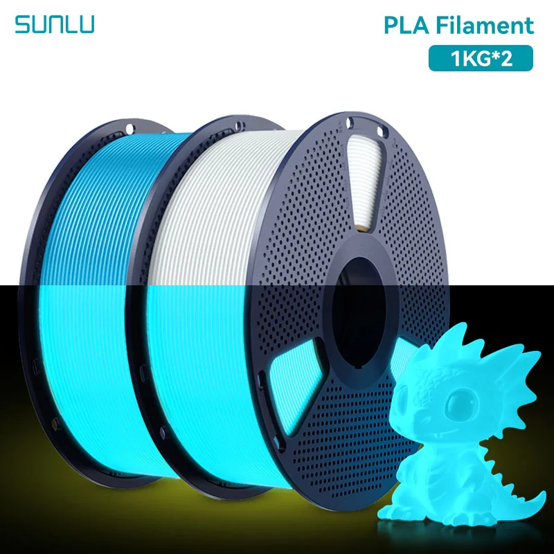 Filament SUNLU PLA Niebieski Świecący w ciemności (BLUE GLOW)