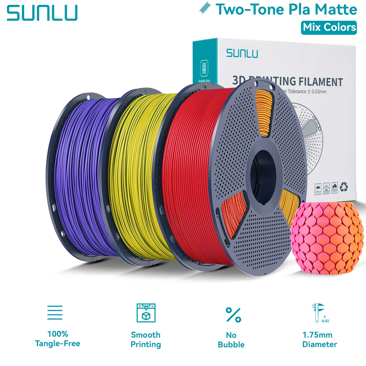 Filament SUNLU PLA  Matowy (MATTE)