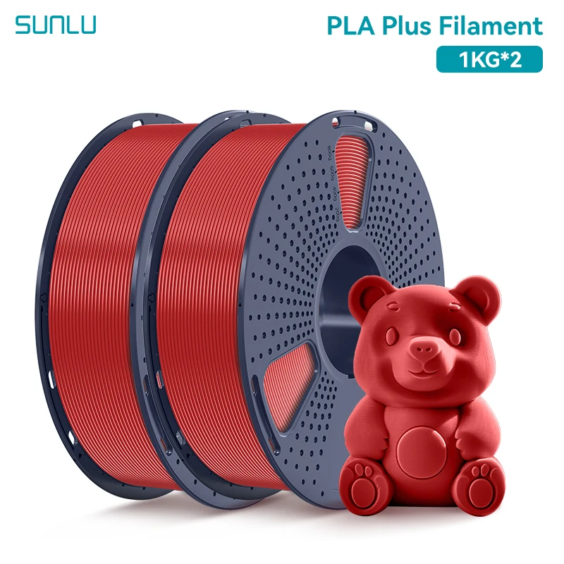 Filament SUNLU PLA Plus Czerwony (RED)