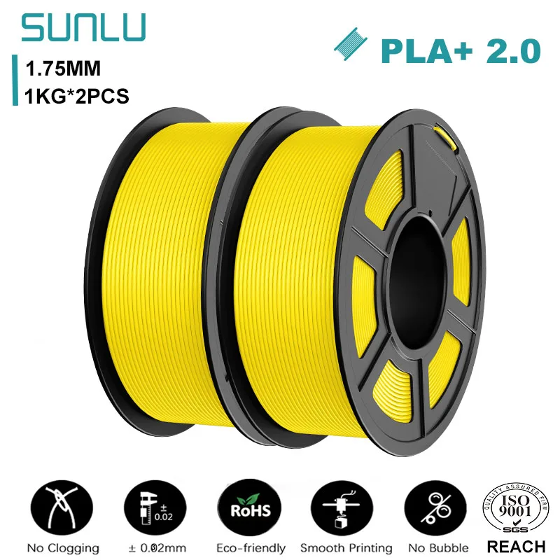 Filament SUNLU PLA Plus Żółty (YELLOW)