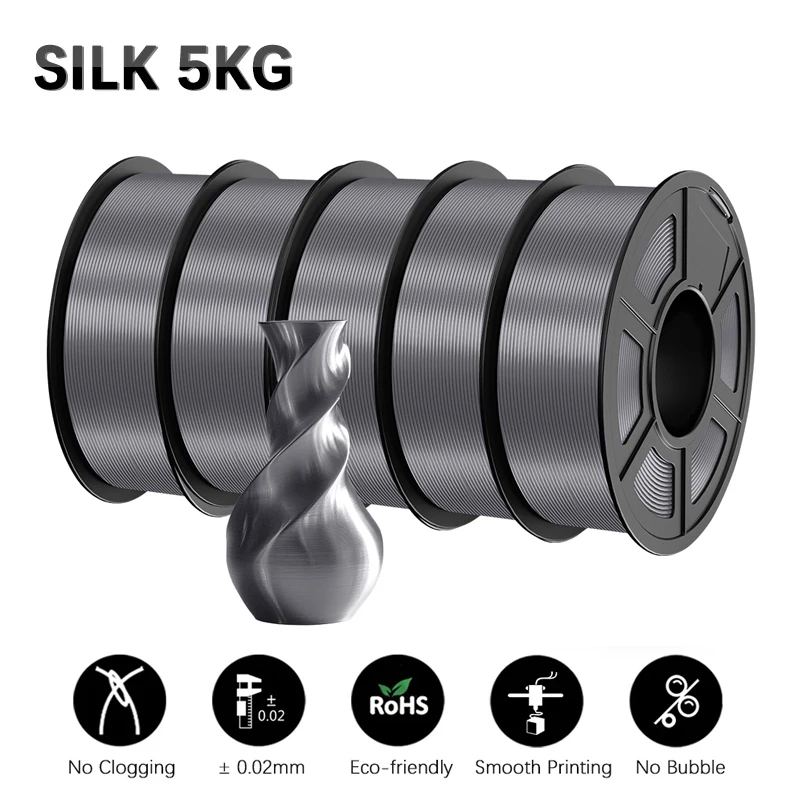 Filament TECBEARS PLA High-Speed Szary Jedwabny (GRAY SILK)