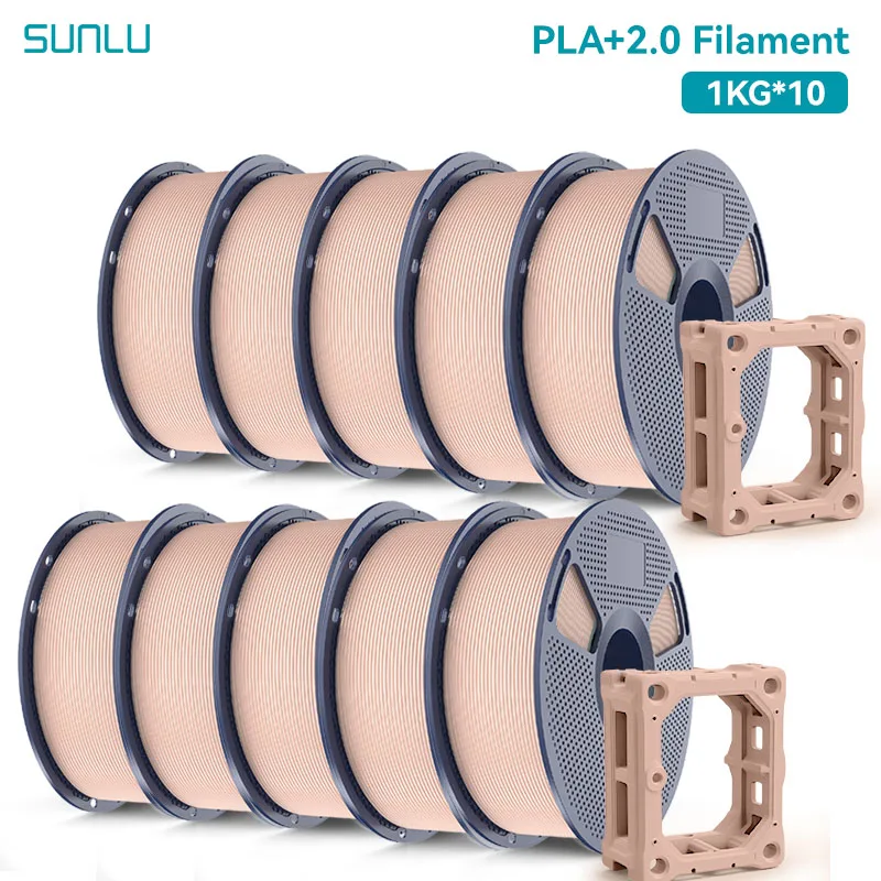 Filament SUNLU PLA Plus Brązowy (BROWN)