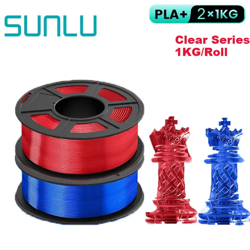 Filament SUNLU PLA Plus Naturalny Przezroczysty (NATURAL TRANSPARENT)
