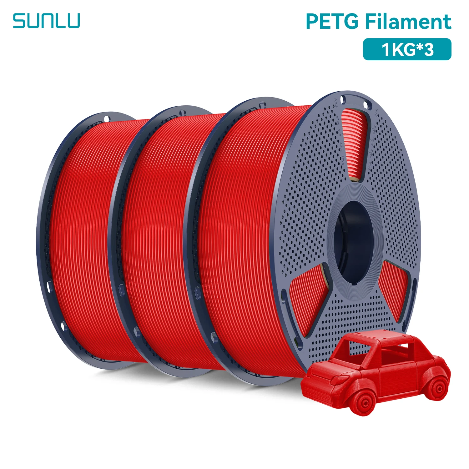 Filament SUNLU PETG Czerwony (RED)