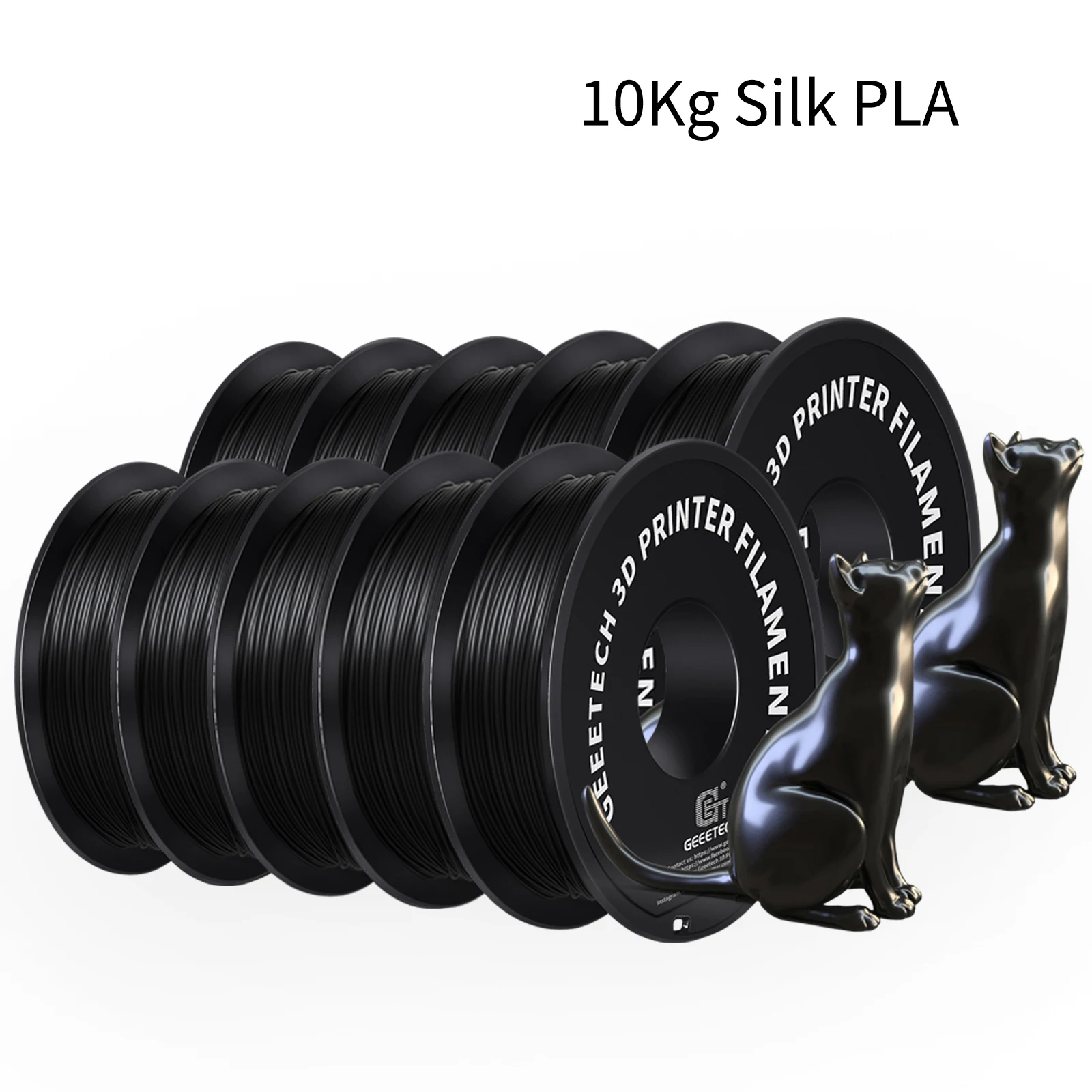 Filament GEEETECH PLA Czarny Jedwabny (BLACK SILK)