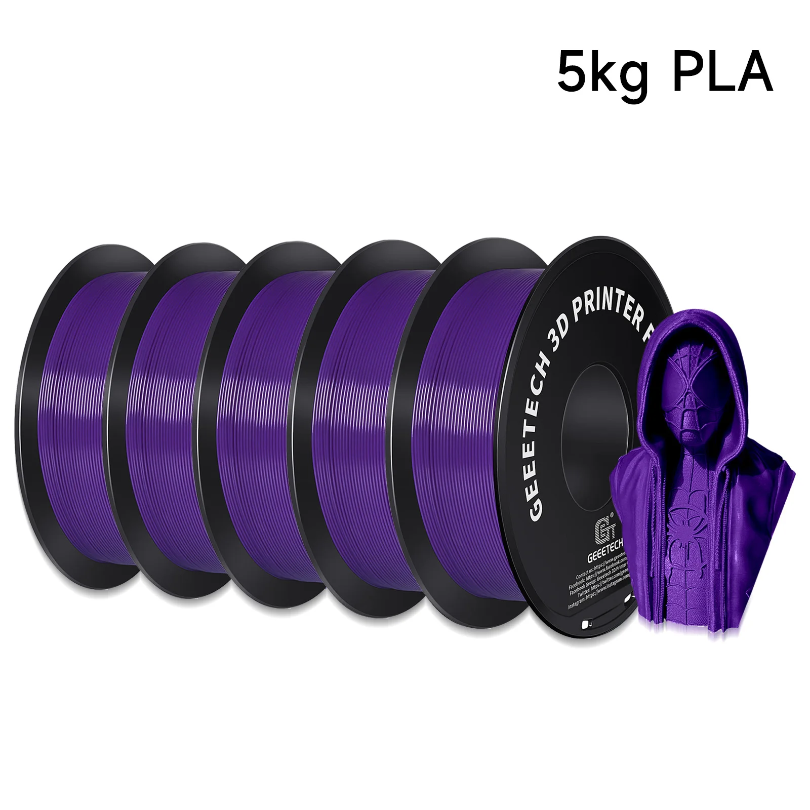 Filament GEEETECH PLA Fioletowy (PURPLE)