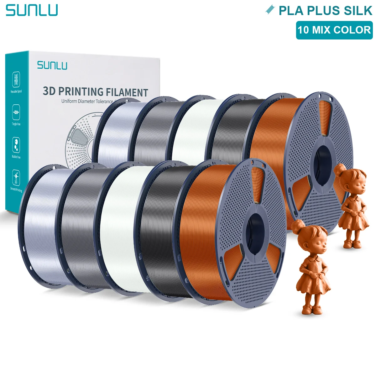 Filament SUNLU PLA Plus  Jedwabny (SILK)