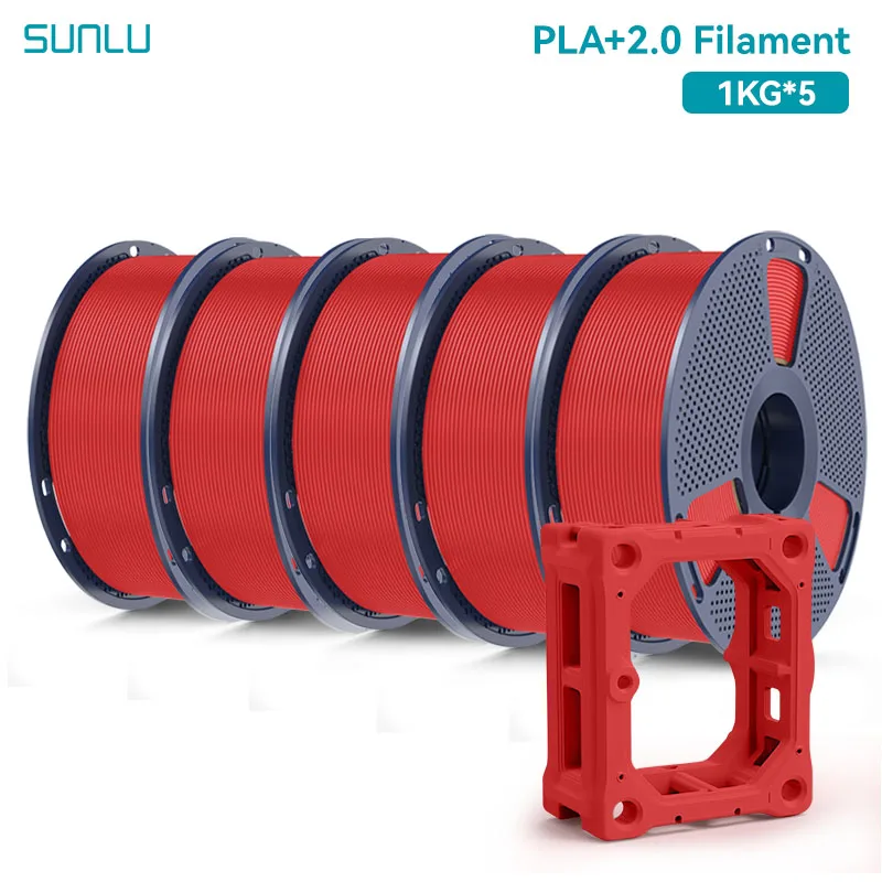 Filament SUNLU PLA Plus Czerwony (RED)