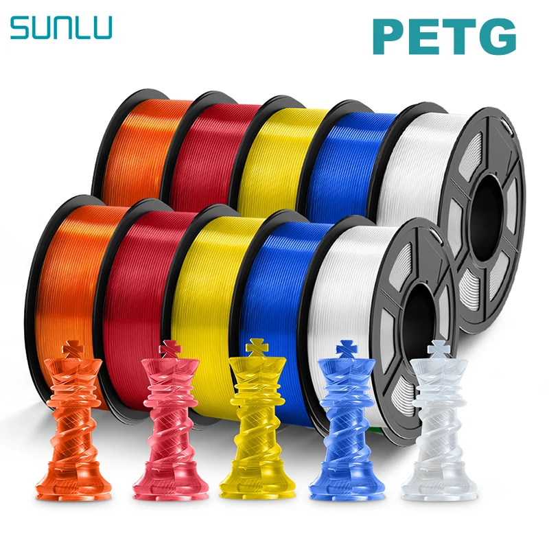 Filament SUNLU PETG Naturalny Przezroczysty (NATURAL TRANSPARENT)