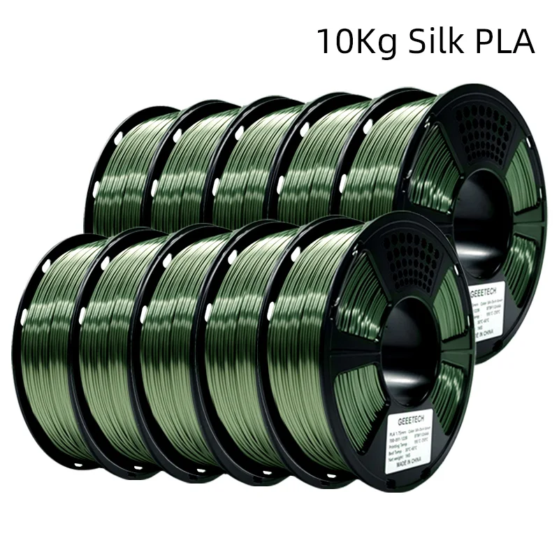 Filament GEEETECH PLA Zielony Jedwabny (GREEN SILK)