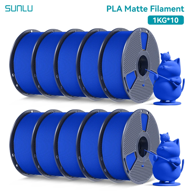 Filament SUNLU PLA Niebieski Matowy (BLUE MATTE)