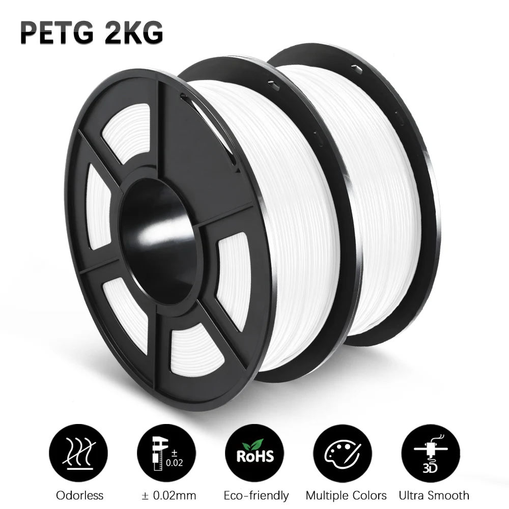 Filament SUNLU PETG Plus Biały (WHITE)