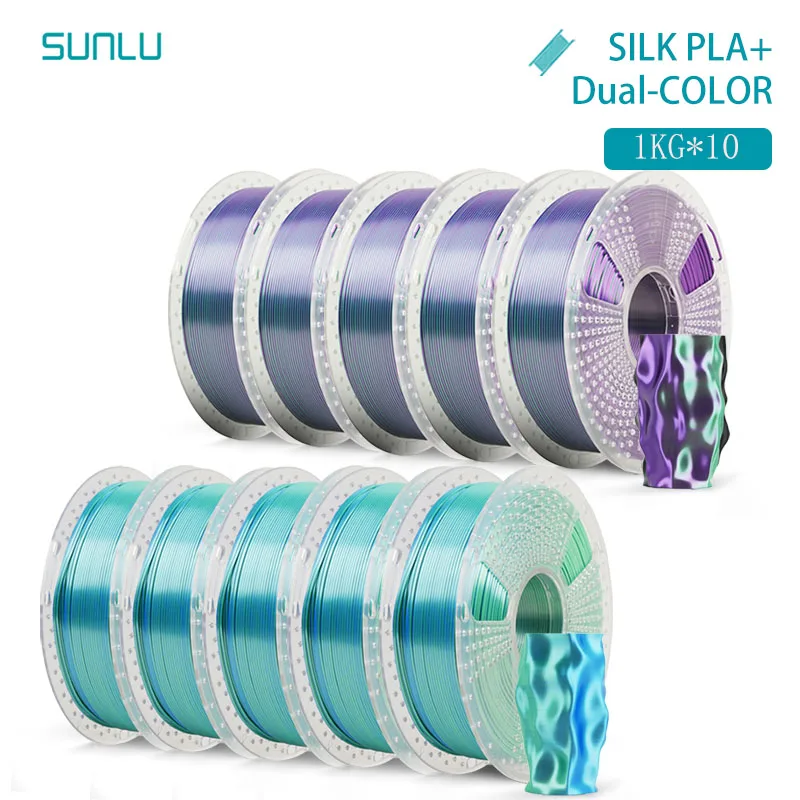 Filament SUNLU PLA  Dwukolorowy Jedwabny (DUAL SILK)